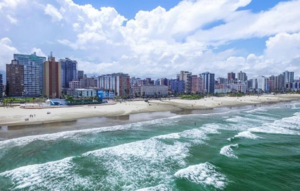 Relaxe Na Praia Da Vila Guilhermina Com 2 Dorm Na Praia Grande Lejlighed Eksteriør billede